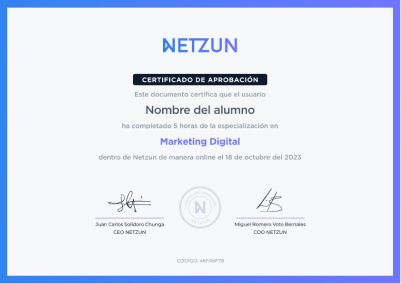 Modelo de certificado de nuestros talleres de IA